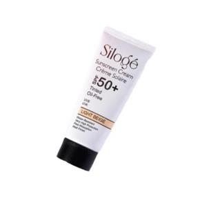 کرم ضد آفتاب سیلوژه SPF50 رنگ بژ روشن فاقد چربی پوست چرب 40 میلی لیتر