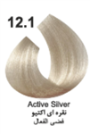 رنگ موی کاترومر سوپر نقره ای اکتیو  شماره 12.1