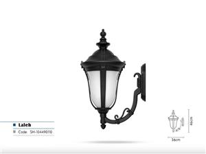 چراغ حیاطی مدل لاله دیواری با شاخه کلاسیک