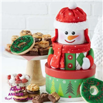 جعبه شیرینیThere’s Snowman Like You Gift Tower (ارسال کیک و شیرینی به آمریکا)