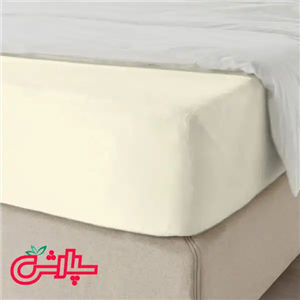 سرویس ملحفه ساده کرم نباتی  – کتان