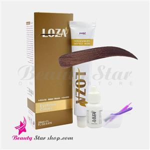 کیت رنگ ابرو قهوه ای روشن شماره 5 LOZA حجم 20 میلی لیتر
