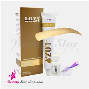 کیت رنگ ابرو بلوند خیلی خیلی روشن شماره 10 LOZA حجم 20 میلی لیتر