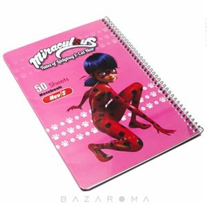 دفتر نقاشی 50 برگ طرح دختر کفش‌ دوزکی