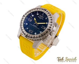ساعت مچی برایتلینگ مردانه دوزمانه زرد Breitling-3950-G
