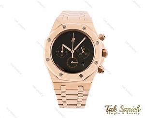 ساعت AP ای پی مردانه سه موتوره رزگلد مشکی Ap-3230-G