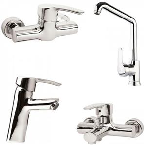 ست 4 تکه شیرآلات کرومات مدل استایل