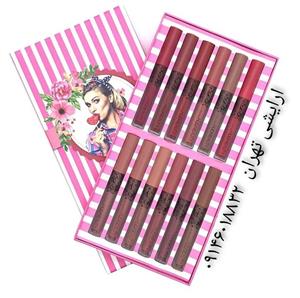 پک 12تایی رژ لب مایه کادویی هدا بیوتی huda beauty
