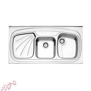 سینک طرح پروانه روکار استیل البرز کد 614 