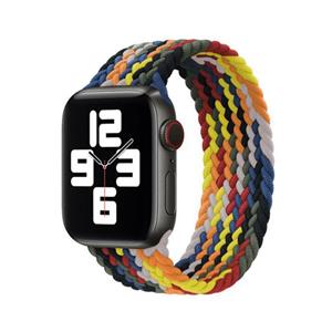 بند بافت چند رنگ اپل واچ مدل سولو لوپ Apple Watch Rainbow Braided Solo Loop Strap 