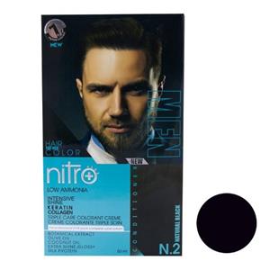 کیت رنگ مو مردانه نیترو  مدل N02