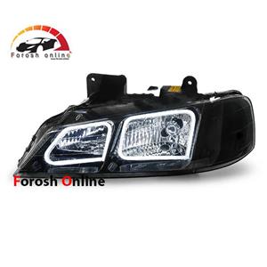 چراغ جلو پارس طرح گلس کادری سفید