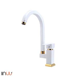 شیر ظرفشویی آرسو مدل فلت سفید طلایی