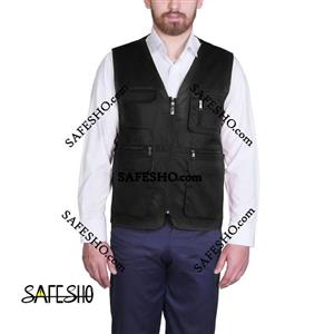 جلیقه خبرنگاری مشکی