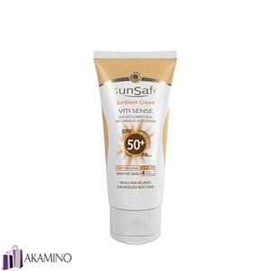 کرم ضدآفتاب رنگی فاقد جاذبهای شیمیایی SPF50سان سیف ...