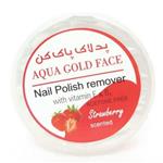 پد لاک پاک کن آکوا گلد فیس مدل توت فرنگی بسته 40 عددی|aqua gold face