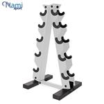 رک دمبل بانوان 2 طرفه 2-way dumbbell rack مدل NS05