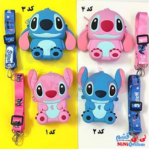 کیف سیلیکونی بچه گانه طرح دیزنی رنگ آبی و صورتی کد 026
