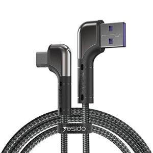 کابل فست شارژ 90 درجه micro-USB برند یسیدو مدل CA80 2.4A طول 1.2 متر