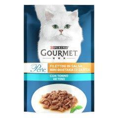 پوچ گربه گورمت برند پورینا با طعم ماهی کبابی در سس سالسا (Gourmet Purina pouch FILETTINI in SALSA)