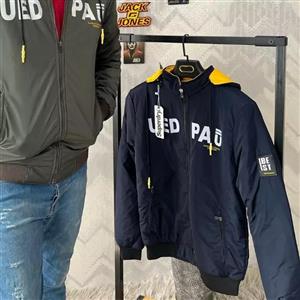 کاپشن مردانه دورو سرمه ای کرم