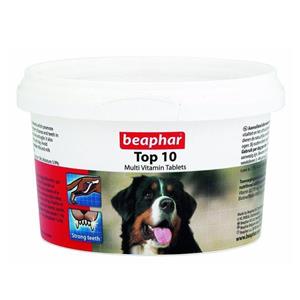 قرص مولتی ویتامین سگ بیفار beaphar مدل TOP 10 بسته 180 عددی 