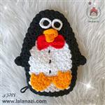 لیف عروسکی طرح پنگوئن بافت ترکی ( کد 30200 )