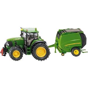 ماشین بازی سیکو اسباب مدل Deere Tractor With Baler No.1665 