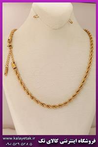 زنجیر طنابی خاص طلایی استیل