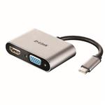 مبدل USB Type-C به HDMI/VGA دی لینک مدل DUB‑V210