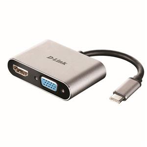 مبدل USB Type-C به HDMI/VGA دی لینک مدل DUB‑V210