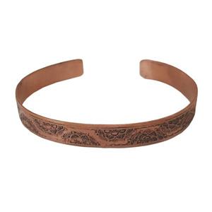 دستبند مسی با طرح تاج دایره کد JW111