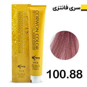 رنگ مو کرون کالر صورتی باربی CORWON COLOR