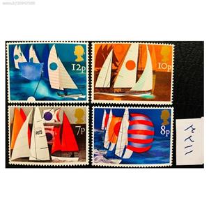 سری تمبر زیبای قایق های کوچک سواری انگلستان 