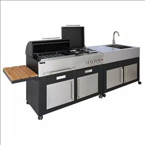 باربیکیو و کباب پز گازی ذغالی مدل BSRC-213 امین باربیکیو