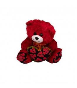 عروسک پولیشی خرس تپل نشسته لاو دار 32 سانت