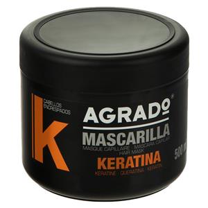 ماسک مو کراتینه آگرادو حجم 500 میلی لیتر AGRADO KERATIN COMPLEX  HAIR MASK-500ML