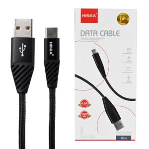 کابل شارژ تایپ سی هیسکا 2 متری مدل HISKA LX-200 Type-C Cable