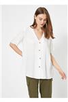 پیراهن سفید نخی زنانه از برند  کوتون Koton (ساخت ترکیه)