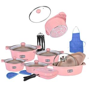 سرویس قابلمه 25 پارچه طرح کره ای مدل B_ام جی اس