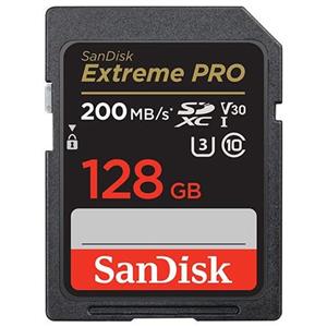 کارت حافظه SDXC سن دیسک مدل Extreme Pro V30 کلاس 10 استاندارد UHS-I U3 سرعت 170mbps ظرفیت 128 گیگابایت