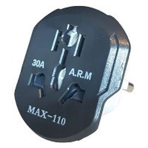 تبدیل 3 شاخه به دو شاخه 30آمپر max110 ارت دار ARM