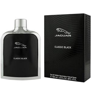   ست هدیه ادو تویلت مردانه جگوار مدل Classic Black حجم 100 میلی لیتر به همراه دسته گل مصنوعی F1  و کیف هدیهB1