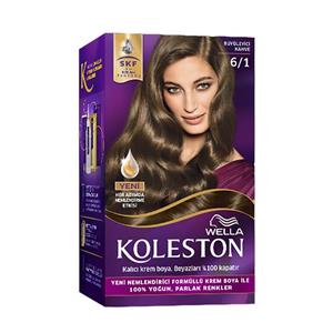 کیت رنگ مو کلستون بلوند دودی تیره Wella Koleston شماره ۶.۱ 