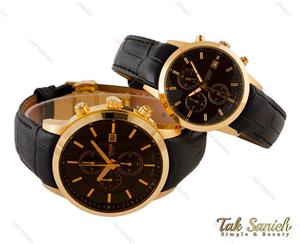 ساعت ست سیتیزن WR100 سه موتوره کرنوگراف بندچرم Citizen-3905-S