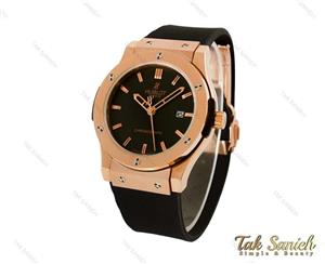 ساعت هابلوت مردانه تک موتوره رزگلد کوارتز Hublot-4090-G