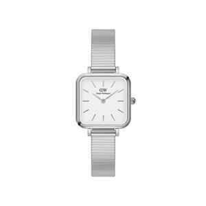ساعت دنیل ولینگتون زنانه مربعی سیلور سفید DW-4110-QUADRO-22-L