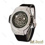 ساعت هابلوت عنکبوتی نگین دار مردانه سیلور Hublot-4202-G 