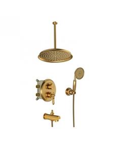 شیر دوش توکار شودر مدل زیگموند طلایی مات تیپ ۴ ABS