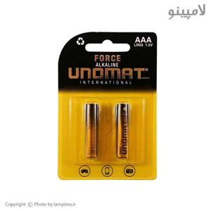 باتری نیم قلمی آلکالاین یونیمات 1.5V مدل Force
